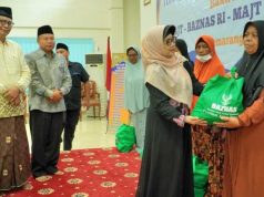 1.530 Paket Sembako Disalurkan PIMAJT Bersama MAJT dan Baznas untuk Kaum Dhuafa