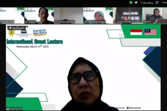 Fakultas Teknologi Pertanian USM Gelar International Guest Lecture via Daring