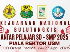 Ratusan Atlet Ambil Bagian di Kejuaraan Bulu Tangkis Rektor USM Cup
