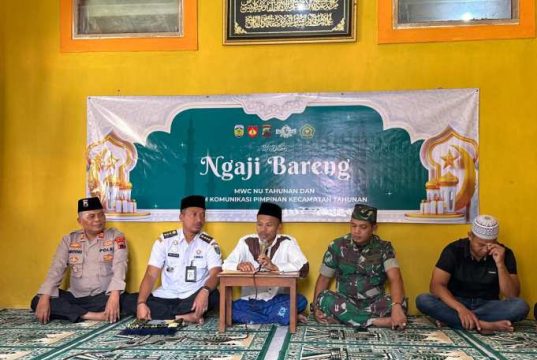 Forkopimcam dan MWCNU Tahunan Kembali Menggelar Ngaji Ramadan, Edisi Kajian Kitab ‘Bahjatul Wasail’ Karya Syaikh Nawawi Al Bantaniy