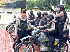 Berlatih Tingkatkan Kemampuan Menangani Unjuk Rasa