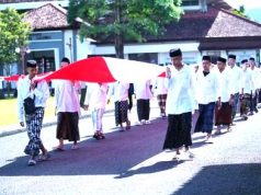 Kirab Haul KH Abdul Manan Dipomenggolo, Menyertakan Merah Putih Sepanjang 168 Meter