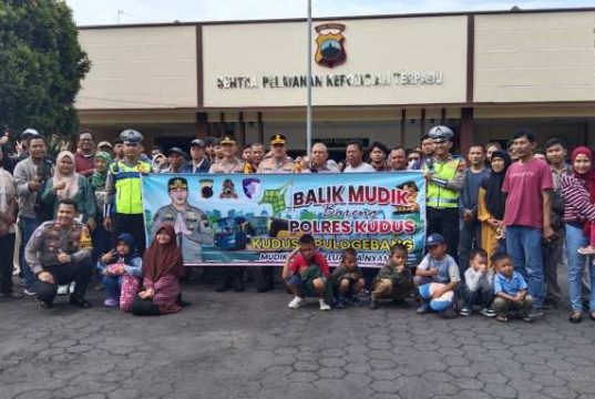 Balik Mudik Bareng Polres Kudus, Bentuk Kepedulian Polri untuk Masyarakat
