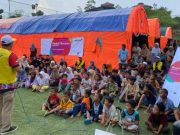 Indosat Hadir di Tengah Pengungsi Bencana Tanah Bergerak Brebes