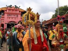 Peresmian Monumen Perjuangan Perang Kuning dan Arak-arakan 70 Patung Suci Warnai HUT ke-600 Makco di Lasem