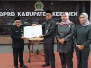 DPRD Kebumen Setujui Raperda Penyerahan dan Pengelolaan Prasarana Perumahan