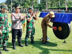 Upacara Pembukaan TMMD Digelar di Lapangan Desa Giriyoso