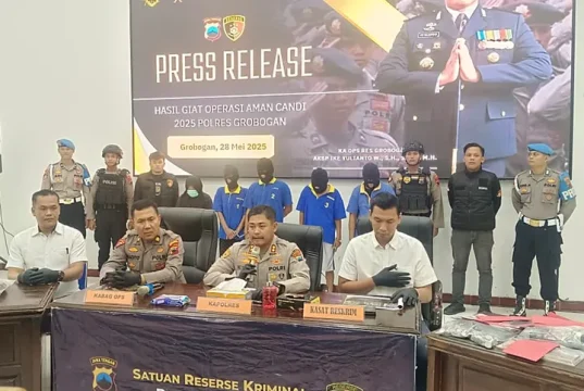 Polres Grobogan Amankan 30 Tukang Parkir Liar