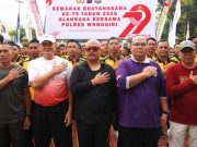 Olahraga Bersama Menyambut HUT Ke-79 Bhayangkara