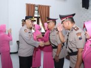 Polres Kebumen Sertijab Empat Perwira dan Upacara Kenaikan Pangkat