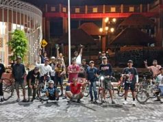 Puluhan Pesepeda Antusias Ikut Magelang Night Ride Reborn