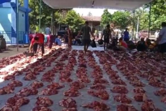 Desa Pengkok Kurban 169 Sapi dan 105 Kambing, Terbanyak di Sragen