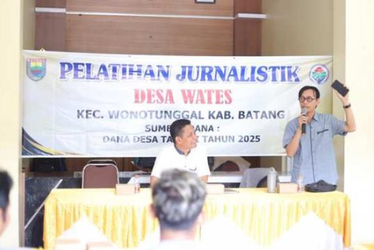 Dukung Keterbukaan Informasi, Desa Wates Batang Gelar Pelatihan Jurnalistik
