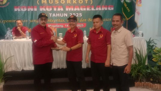 Ali Sobri Sungkar Terpilih dengan Suara Bulat Jadi Ketum KONI Kota Magelang 2025-2029