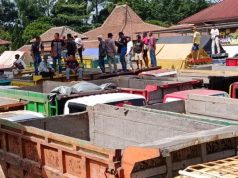 Ribuan Supir Truk di Wonosobo Lakukan Aksi Demo Tolak Regulasi ODOL, Jalur Wonosobo-Kertek Macet Total