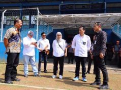 Renovasi Stadion Wergu Wetan, Bupati Sam’ani Beri Apresiasi kepada Nusron Wahid