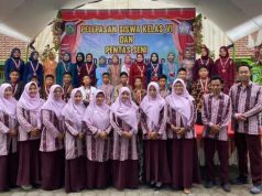 Wujud Kepedulian Wali Murid, Pelepasan Siswa Kelas VI SDN 1 Gidangelo Berlangsung Meriah