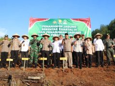 Polres Kebumen Dukung Tanam Jagung Serentak di Karanggayam