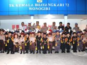 Para Siswa TK Kemala Bhayangkari-72 Ikut Menyambut Kunjungan Presiden