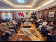 Panitia Kongres Audiensi dengan Menkum dan Kapuspen TNI, Pemerintah Ingin PWI Tetap Solid