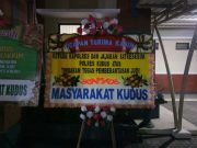 Usai Tangkap Anggota DPRD yang Berjudi, Polres Kudus Banjir Karangan Bunga