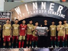 Tim Futsal Putra USM Juara III Euro Series Semarang