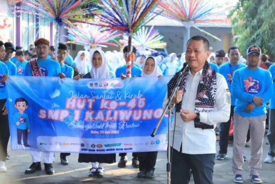Guru Harus Jadi Agen Perubahan! Pesan Khusus Bupati Kudus di HUT SMP 1 Kaliwungu