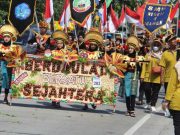 Ribuan Warga Tumpah-Ruah Saksikan Kirab Budaya HUT Kemerdekaan RI di Ngawen Blora