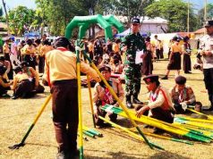 Dimeriahkan Lomba Ketangkasan Baris Berbaris dan Adu Cakap Pionering
