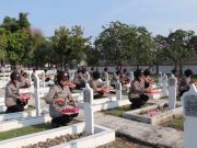 Sambut HUT Ke-77, Polwan Polres Kebumen Ziarah ke TMP