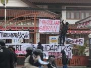 Demo Beringas, Anggota DPRD Kebumen Kabur Lewat Belakang