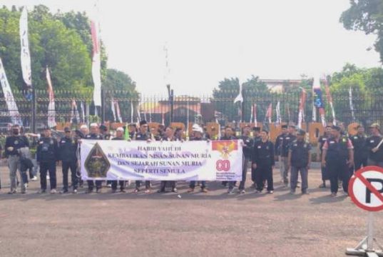 PWI-LS Kudus Gelar Aksi Desak Usut Perusakan Nisan Makam Sunan Muria