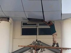 Kantor Pemkab Brebes Baru Dibangun Senilai Rp 110 miliar Rusak