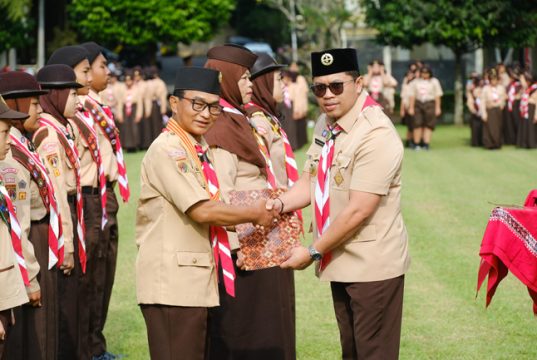 Hari Pramuka Ke-64, Kwarcab Kota Magelang Gelar Upacara dan Lepas Kontingen Raimuna
