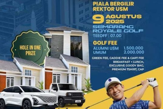 Turnamen Golf Piala Rektor USM 2025 Sediakan Hadiah Mobil dan Rumah