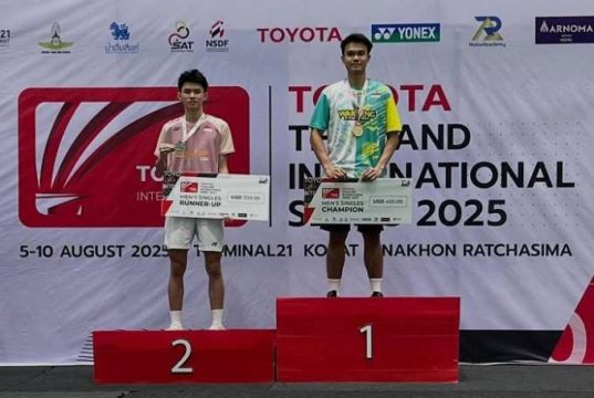 Mahasiswa FH USM, Christian Adinata Juara Thailand International Series 2025