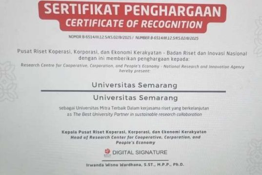 LPPM USM Raih Penghargaan Mitra Kolaborasi Terbaik 2025