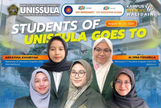 Lima Mahasiswa Unissula Jadi Delegasi ASEAN WEEK 2025 di Vietnam