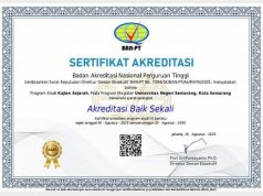Kajian Sejarah Unnes Raih Akreditasi “Baik Sekali”