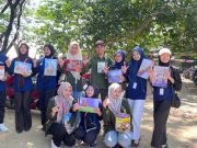 Perpustakaan R.A Kartini dan KKN Unisnu Jepara Gelar Lapak Baca di Bendungan Indah Ketileng.