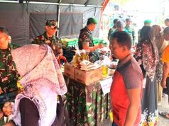 Tentara Menggelar Pasar Murah Bakti Teritorial Prima