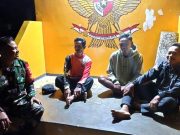 Mengabaikan Dinginnya Malam, Tentara Peduli Mendatangi Pos Ronda