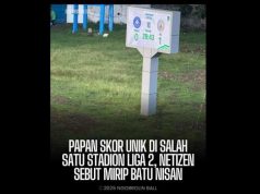 Papan Skor Elektronik Stadion Wergu Wetan Kudus Disebut Netizen Mirip Batu Nisan