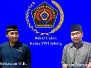 Pendaftaran Bakal Calon Ketua PWI Jateng, Iwan dan Imam Mengambil Formulir