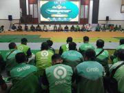 Ratusan Ojol Kudus Gelar Doa Bersama 7 Hari Wafatnya Affan Kurniawan