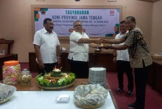 Karyawan KONI Jateng Gelar Syukuran, Usai Permenpora No 14/2024 Resmi Dicabut
