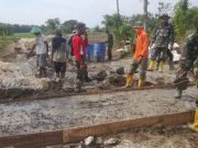 Pra-TMMD Kunduran, Kodim 0721/Blora Cor Plat Beton di Muraharjo