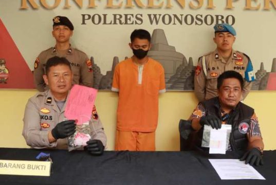 Satresnarkoba Polres Wonosobo Tangkap Pengedar Sabu, 7 Paket Siap Edar Diamankan