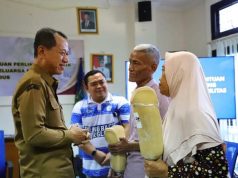 Sugiono Gembira Dapat Bantuan Kaki Palsu dari Bupati Kudus