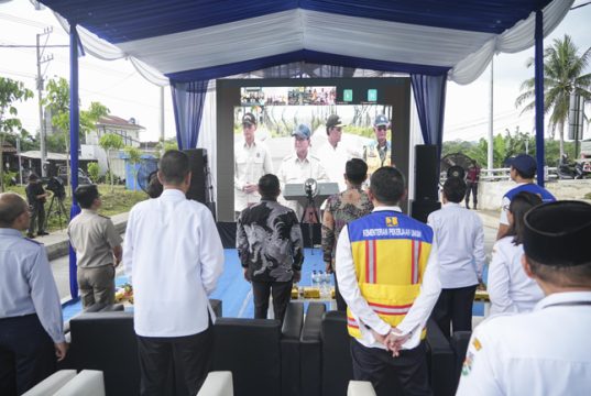 Presiden Prabowo Resmikan Flyover Canguk